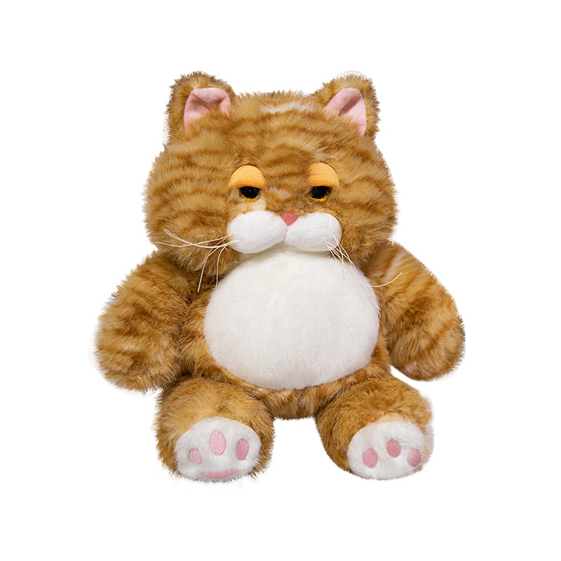 Ugly Cute Chonky Fat Cat Plush Toy - Viral Meme Stuffed Animal Kitten