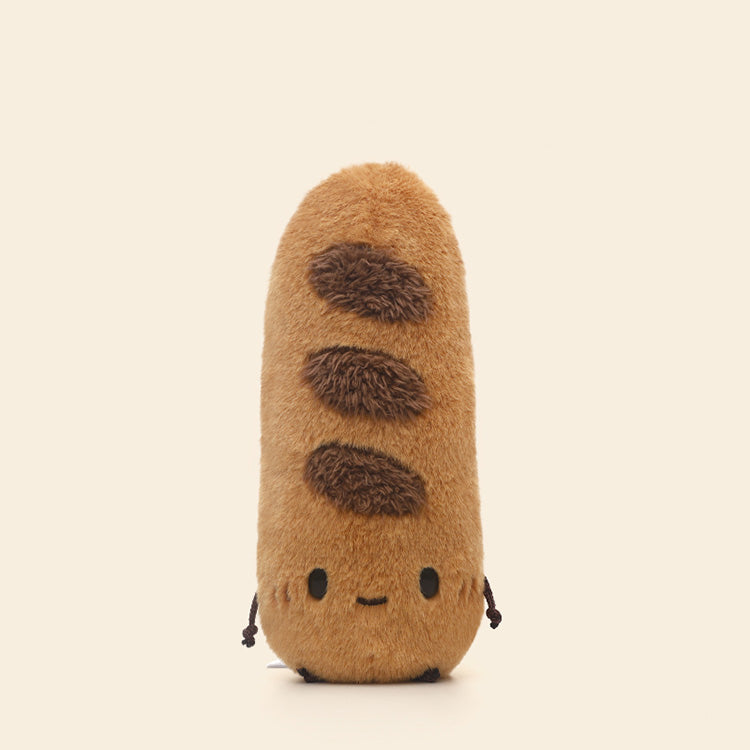 Sentient Baguette Plush - Funny 10-Inch Stuffed French Bread Pillow