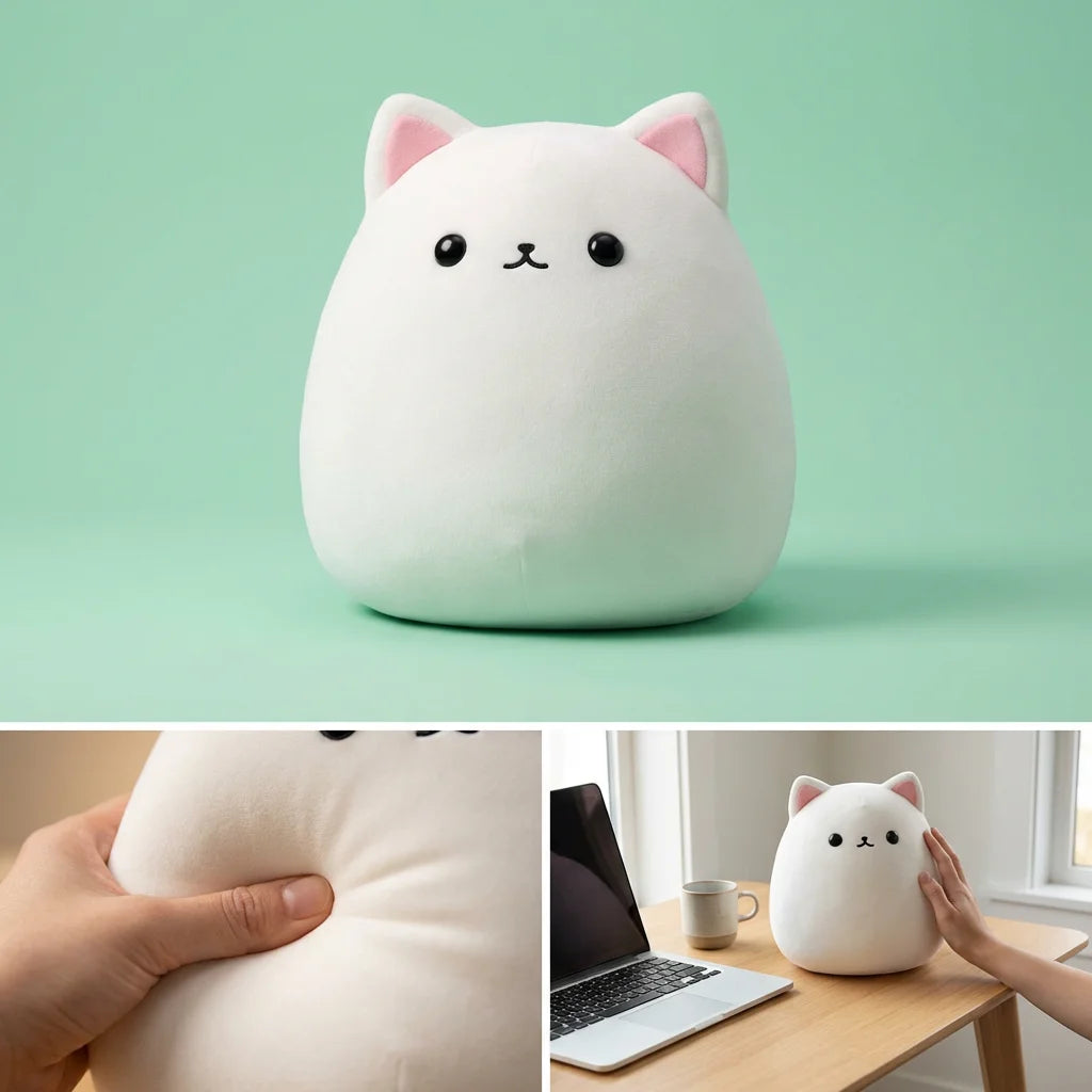 Giant Taba Cat Squishy - Handmade Ultra-Soft Stress Relief Plush