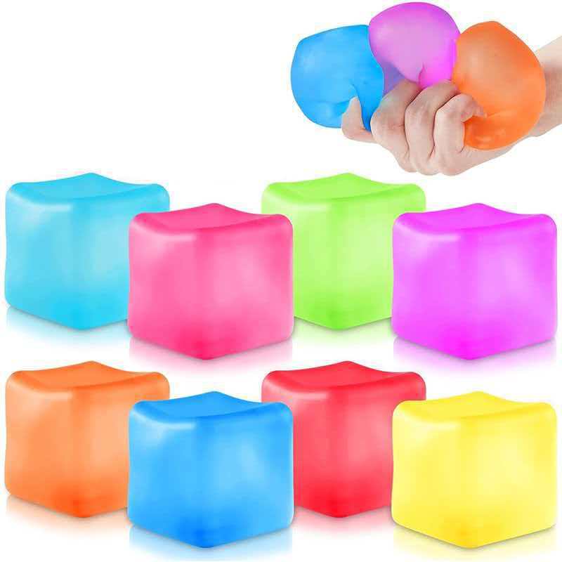 Emotional Meltdown Ice Cube Squishy - Slow Rise Stress Ball