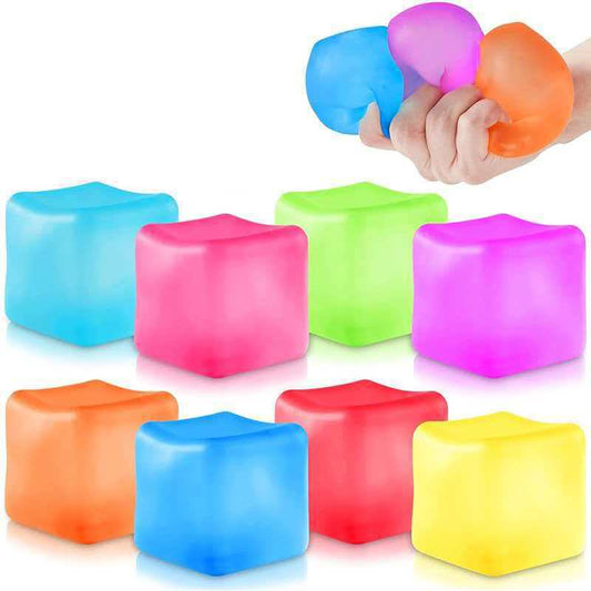 Emotional Meltdown Ice Cube Squishy - Slow Rise Stress Ball