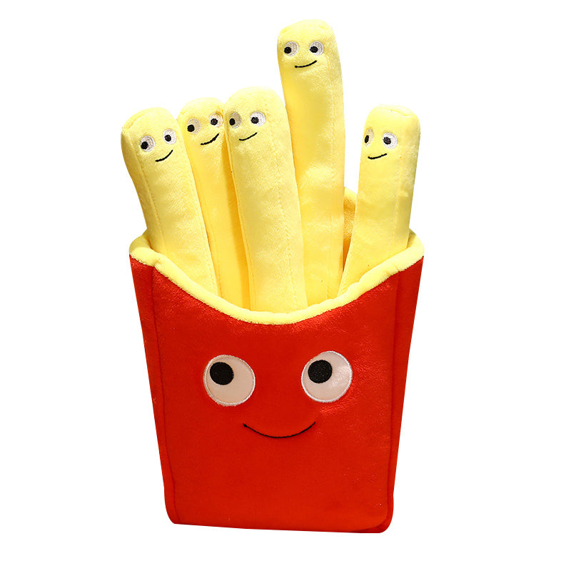 Sassy French Fries Plushie - Exercise? I Thought You Said Extra Fries! Funny Food Toy