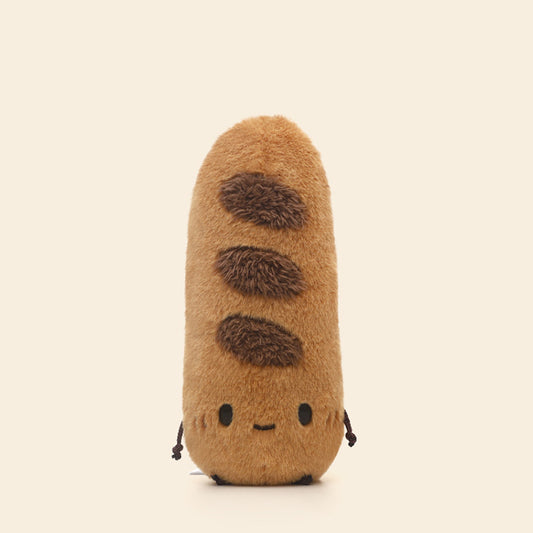 Sentient Baguette Plush - Funny 10-Inch Stuffed French Bread Pillow