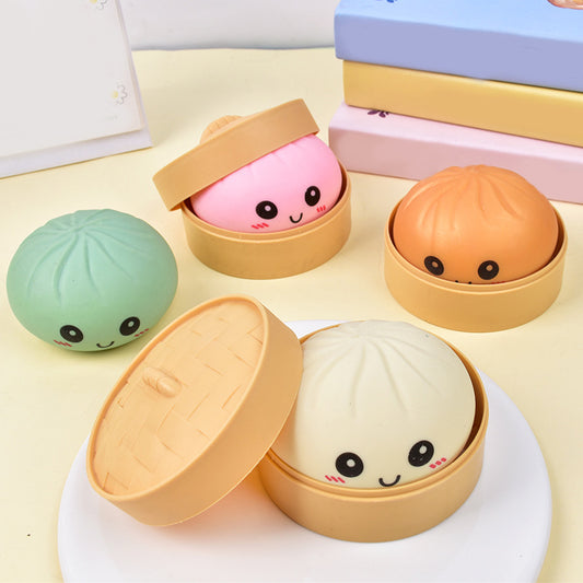"Existential Crisis" Giant Steamed Bun Plush - Sensory Stress Relief Squishy Toy (Viral 2026 Edition)